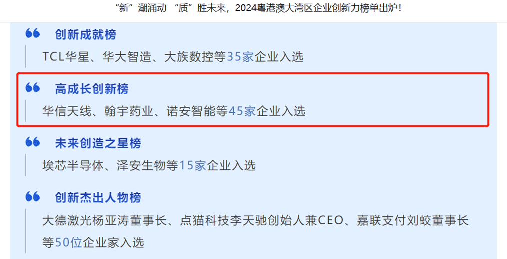 半岛官方端网站登录入口_半岛(中国)入选粤港澳大湾区企业创新力榜单